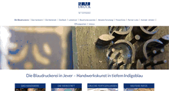 Desktop Screenshot of blaudruckerei.de