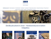 Tablet Screenshot of blaudruckerei.de